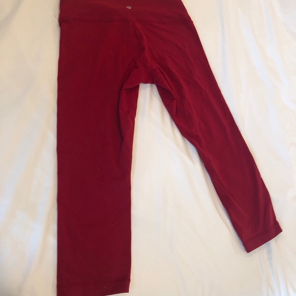 Red Lululemon leggings - Picture 2 of 3
